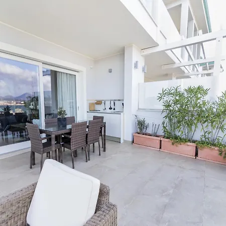 With Terrace For 4 People, Cleaning Included * Olbia
